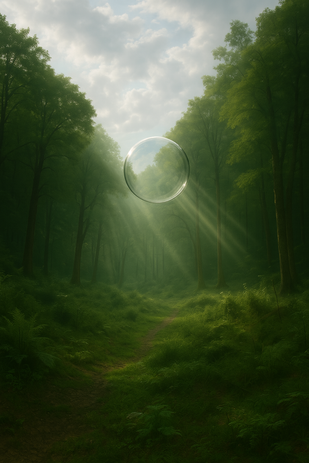 Sphère dans la forêt